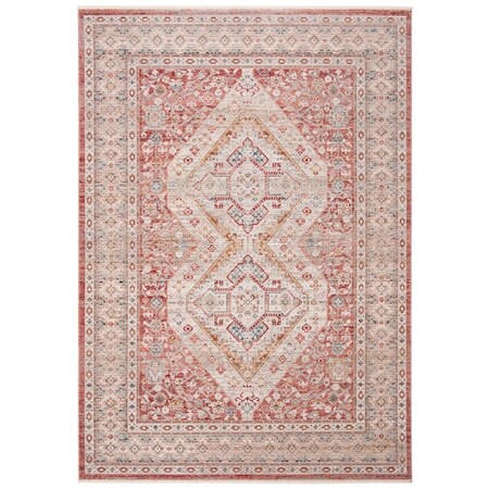 Safavieh 5 x 8 ft. Kenitra 600 Power Loomed Rectangle Area Rug Pink & Grey KRA692U-5